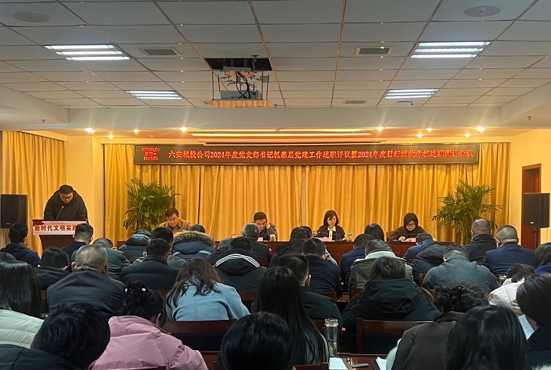 市城投公司召開2024年度黨支部書記抓基層黨建工作述職評(píng)議會(huì)議暨2024年度目標(biāo)績效考核述職測評(píng)會(huì)議